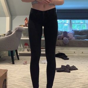 Rag & Bone size 24 black legging style jeans